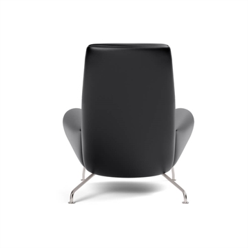 Fredericia Furniture Wegner Queen Chair 1010 Lænestol - Primo 88 Black, vinkel 2